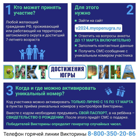 Викторина «Достижения Югры».